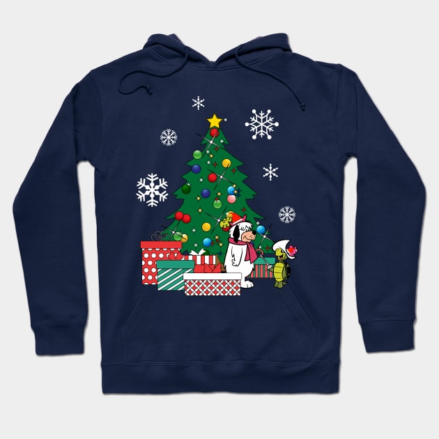 Touche Turtle And Dum Dum Around The Christmas Tree Hoodie by Nova5